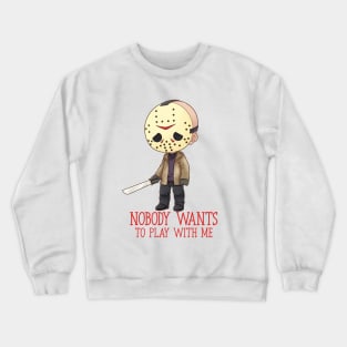 sad jason the friday cute jason the friday chibi jason Crewneck Sweatshirt